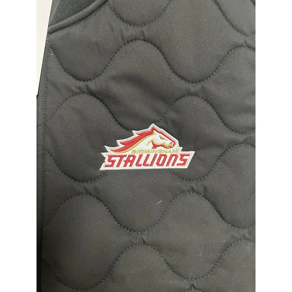 USFL Birmingham Stallions MSX Quilted Full Zip Vest‎ Men's XL NWT